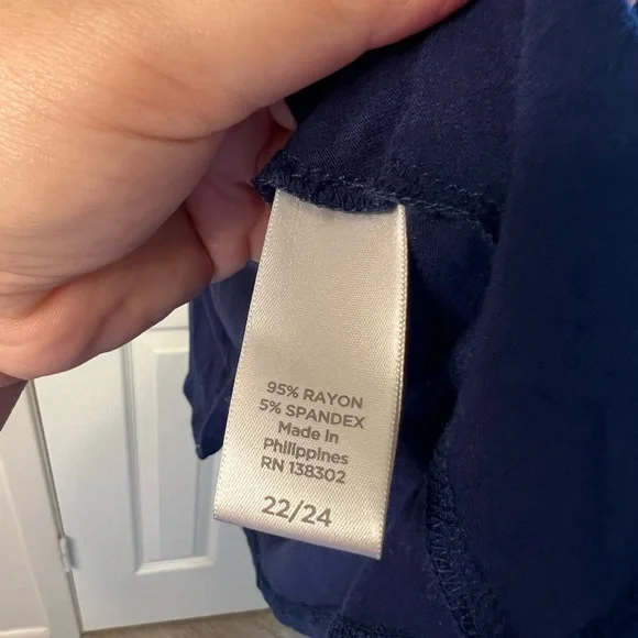 Avenue Blue Embellished Sleeveless Tank Top - Picture 4 of 4